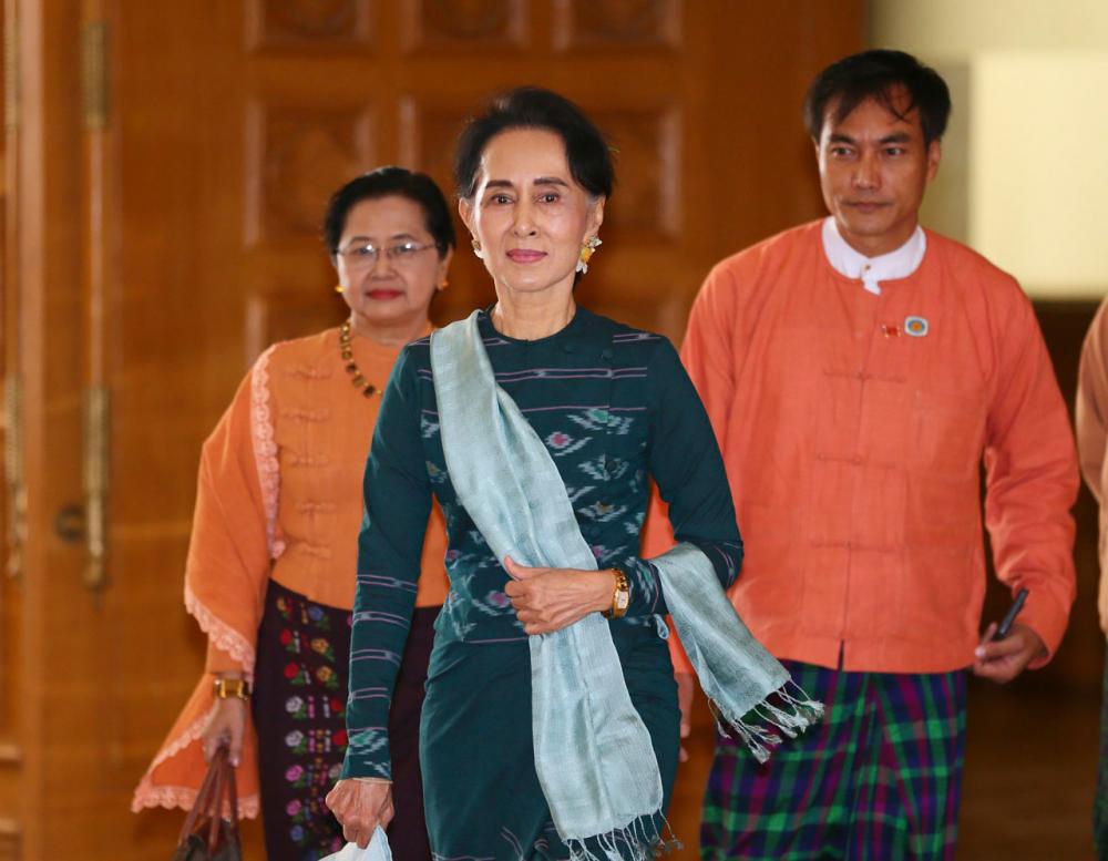 นางออง ซาน ซูจี หัวหน้าพรรคเอ็นแอลดี
