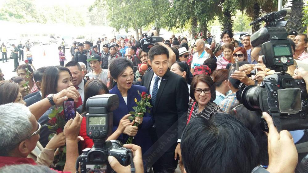 ภาพชินตาช่วงนี้ ของ น.ส.ยิ่งลักษณ์ ชินวัตร ขึ้นศาลฎีกาฯนักการเมือง คดี จำนำข้าว