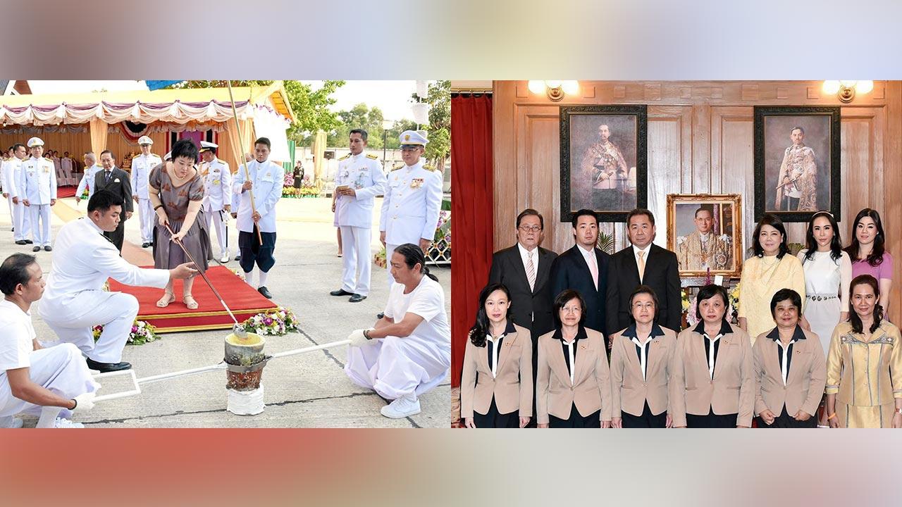 (ภาพซ้าย)พระเจ้าวรวงศ์เธอ พระองค์เจ้าโสมสวลี พระวรราชาทินัดดามาตุ เสด็จไปทรงประกอบ พิธีเททองหล่อ พระพุทธนิรามัยมารวิชัยปฏิมา (ส่วนพระเกศ) ณ โรงพยาบาลนพรัตนราชธานี เขตคันนายาว เมื่อวันที่ 27 กุมภาพันธ์. (ภาพขวา)ถวายพระพร วิชัย ศรีวัฒนประภา ปธ.กก.บ.คิง เพาเวอร์ พร้อมคณะผู้บริหารร่วมกันลงนามถวายพระพร พระบาทสมเด็จพระเจ้าอยู่หัว โดยมี เอมอร ศรีวัฒนประภา, อัยยวัฒน์ ศรีวัฒนประภา และ วรมาศ ศรีวัฒนประภา มาร่วมในพิธีด้วย ที่ศาลาสหทัยสมาคม วันก่อน.