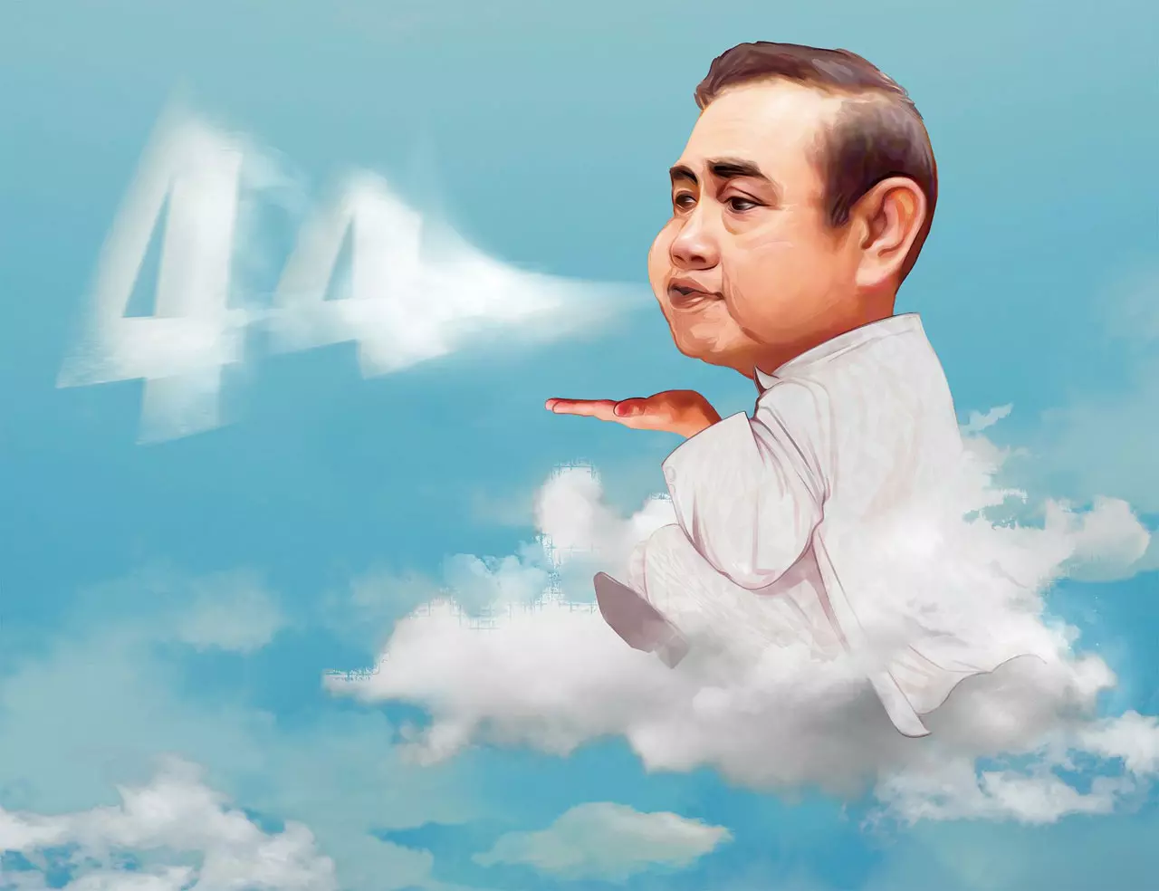 ฤาษี พุทธจรัล นั่งสมาธิ 7 วัน เผยนิมิต 'ประยุทธ์' ขี่เมฆ พ่นเลข 44