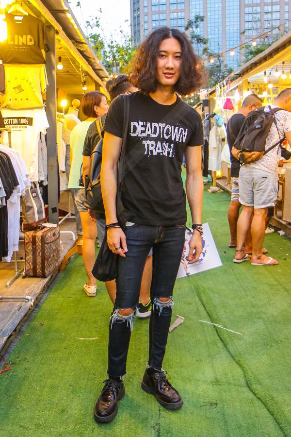แฟชั่นดำทั้งชุด Black Outfit