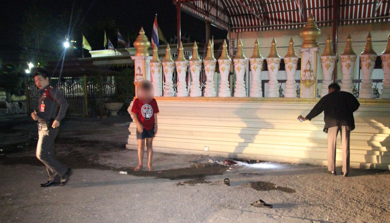 จุดเกิดเหตุ ที่วัยรุ่นอายุ 14 ปี คาดถูกคู่อริแทงดับ