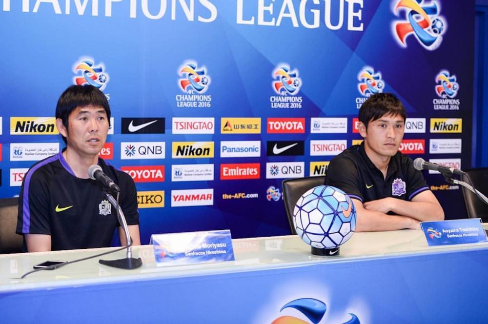 สองตัวแทนของ ซานเฟรซเซ ฮิโรชิมา ร่วมแถลงข่าวก่อนเกม