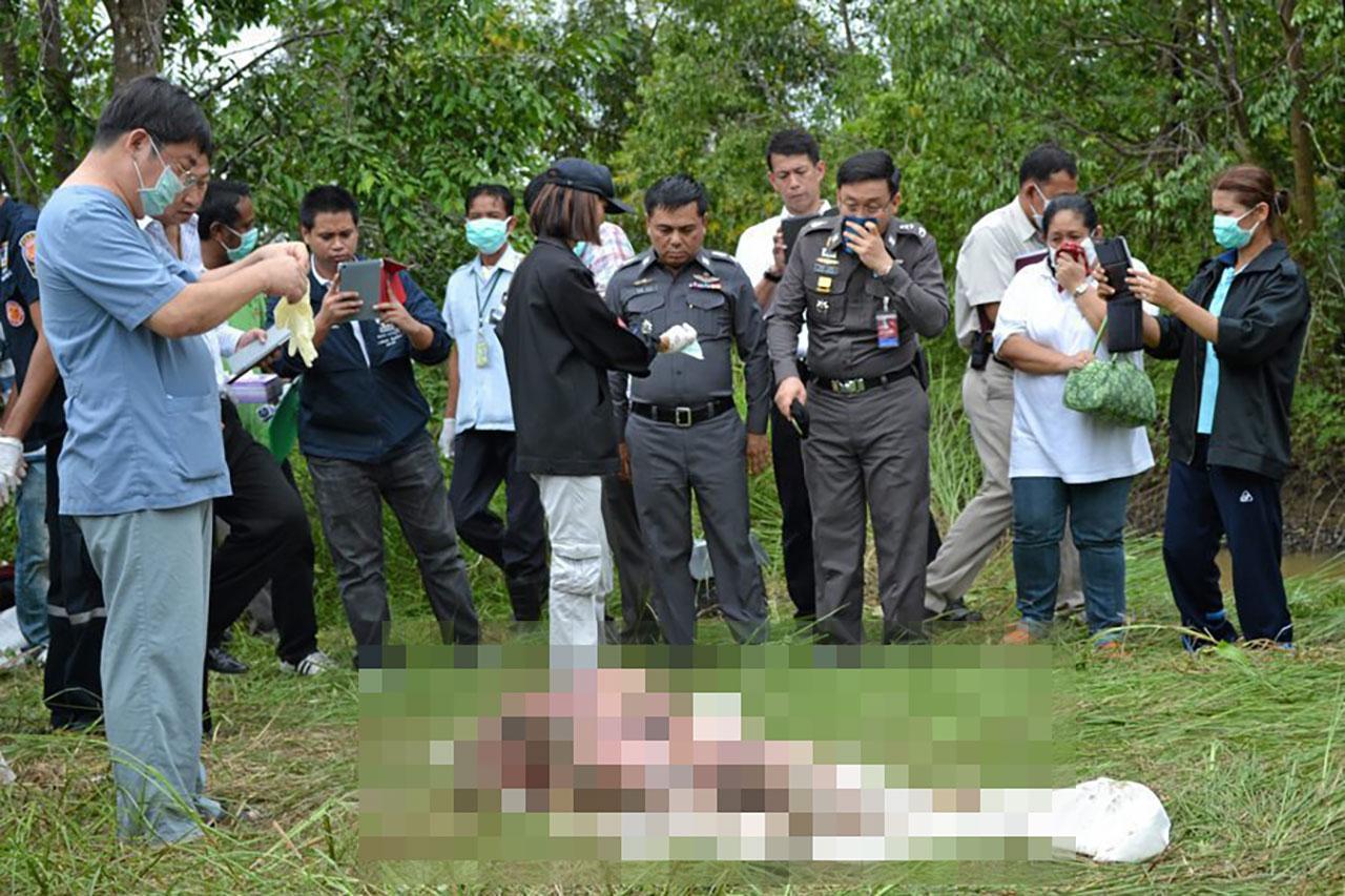 พบศพ ที่ป่า ที่ จ.พัทลุง ซึ่งเป็นบ้านเกิด นายสันติภาพ