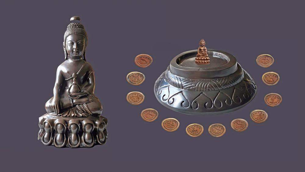 พระกริ่งอุบาเก็ง ๑๒ นักษัตร วัดทับไทร จันทบุรี รุ่นแรก สมเด็จพระมหาสังฆราชา (เทพวงศ์) แห่งกัมพูชา.