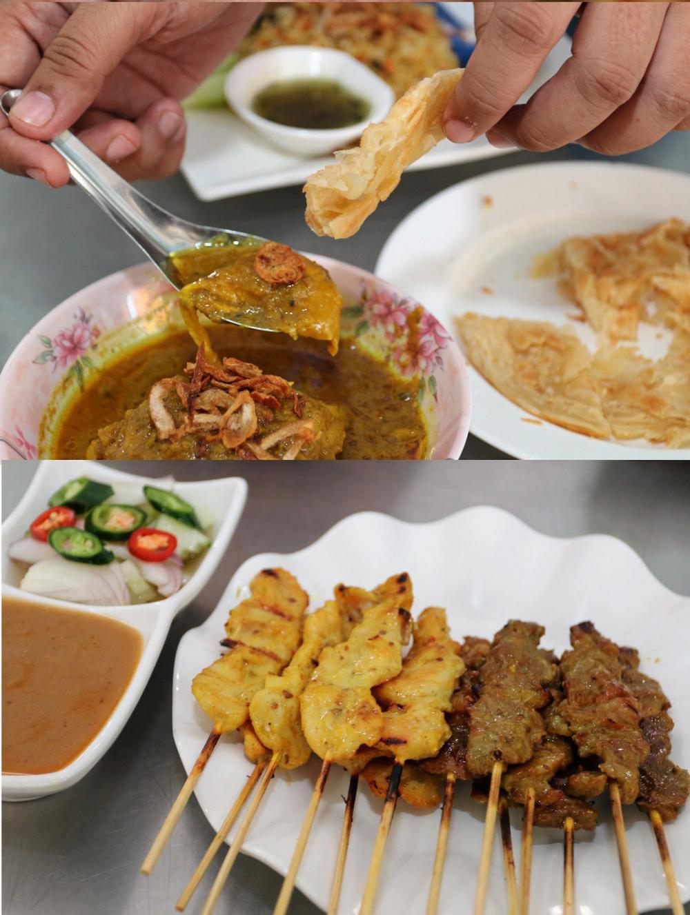 “กุรุม่าไก่”...จิ้มโรตี เบาๆกับ “ไก่-เนื้อสะเต๊ะ”...ทูอินวัน.