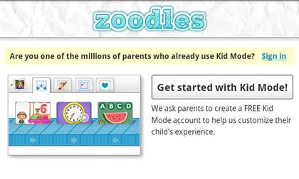 kids mode zoodles