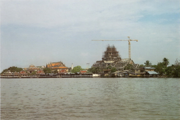 ภาพการบูรณะอุโบสถวัดโสธร จากหนังสือโสธรวรารามวรวิหาร