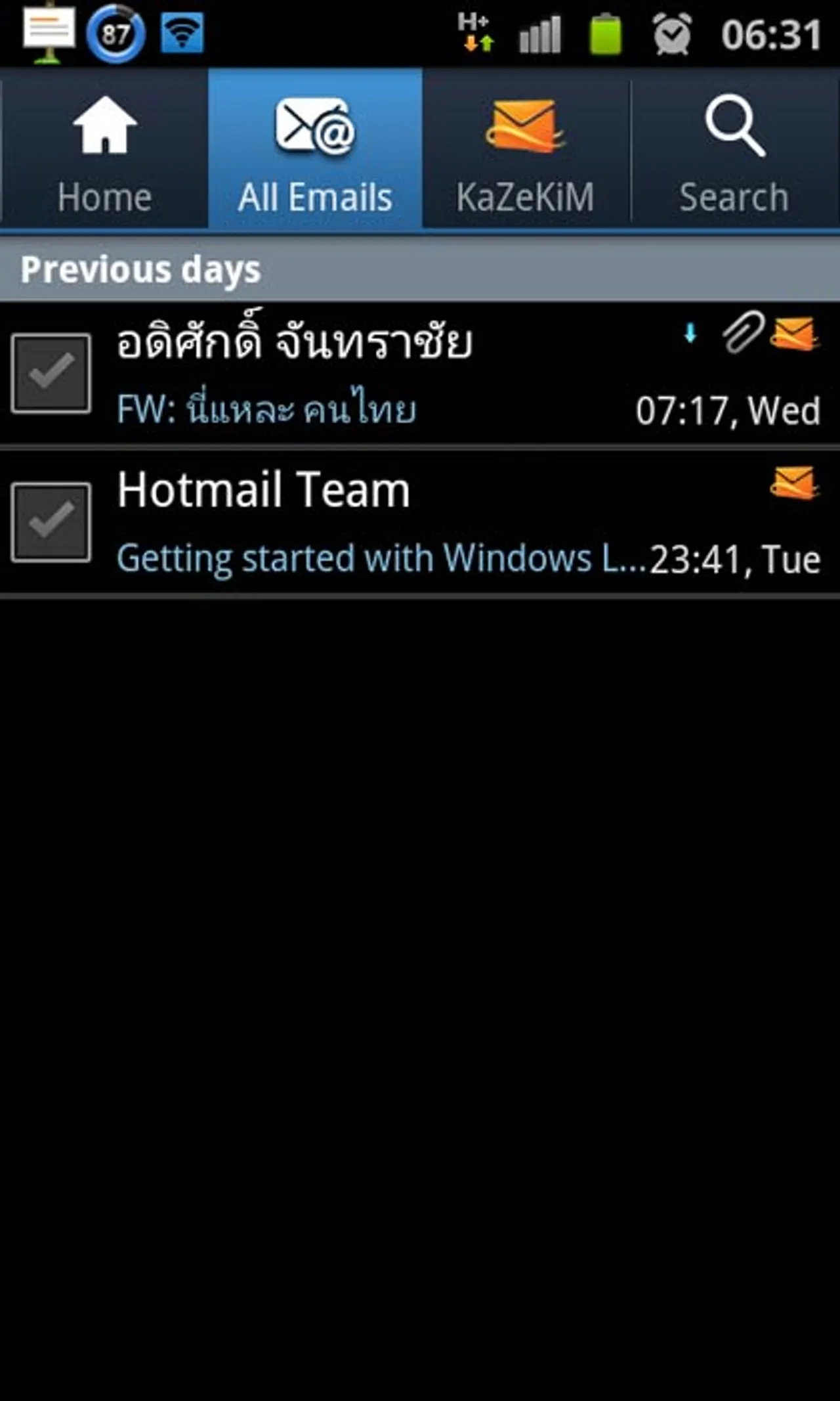 Trendy Review : Hotmail มาแอนดรอยด์แล้วนะจ๊ะ