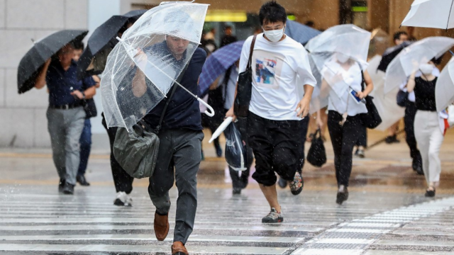 ญี่ปุ่นประกาศเตือนภัยพายุไต้ฝุ่น "แลง" พัดขึ้นฝั่งทางตะวันตกของประเทศ เร่งอพยพประชาชน (คลิป)