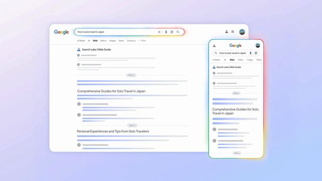กูเกิลเปิดทดลองใช้ Web Guide ให้ AI แยกหมวดหมู่ผลค้นหา
