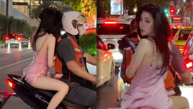 เจนิส มาลุคใหม่! อาบน้ำแล้ว นั่งซ้อนท้ายวินมอเตอร์ไซค์ สวย