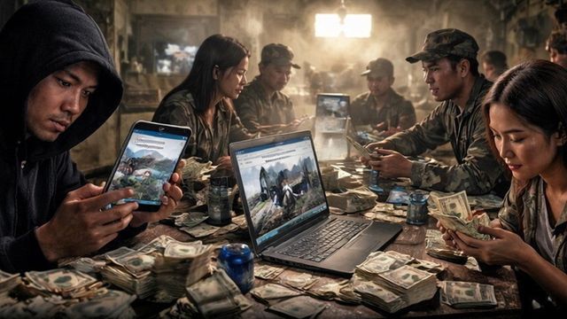 แก๊งสแกมเมอร์ ใช้สงครามเป็นช่องทางหาคนใหม่