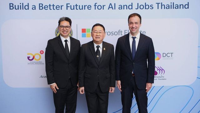 “ไมโครซอฟท์” จับมือรัฐบาลไทย จัดทำแผน AI and Jobs ระดับประเทศ