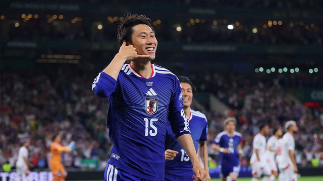 Daichi Kamada merayakan gol setelah mencetak gol krusial melawan Tunisia di Piala Dunia 2026 - sumber: thairath