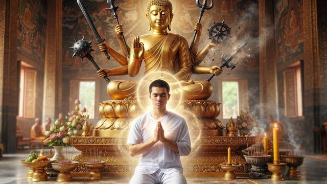 พระคาถาอาวุธห้าประการ ศรัทธาที่ต้องเดินคู่กับ “สติ”