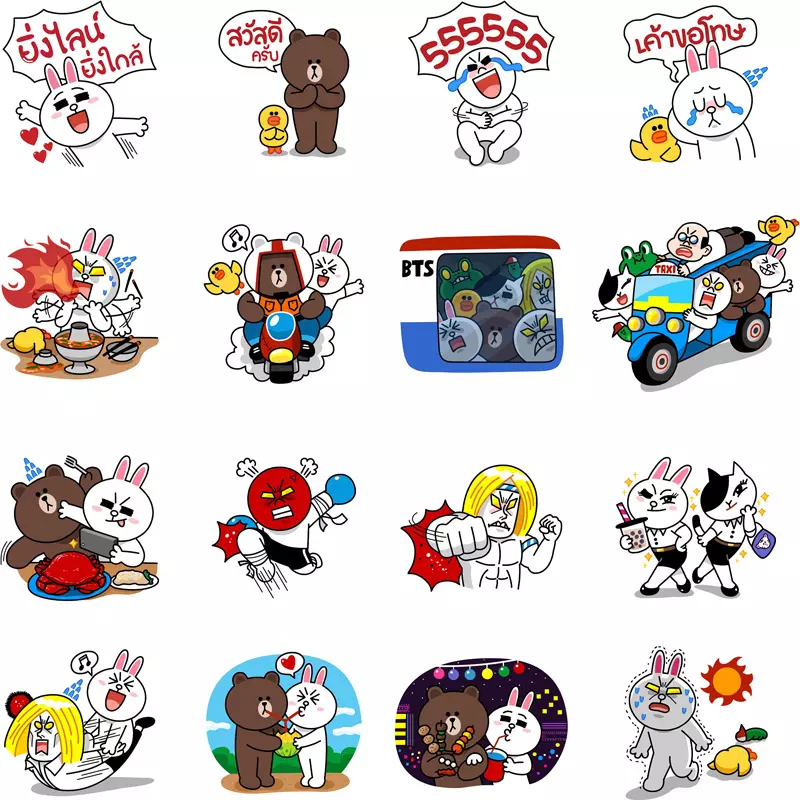 LINE ออกสติกเกอร์พิเศษในไทย ฉลองโฆษณาทีวีตัวแรก
