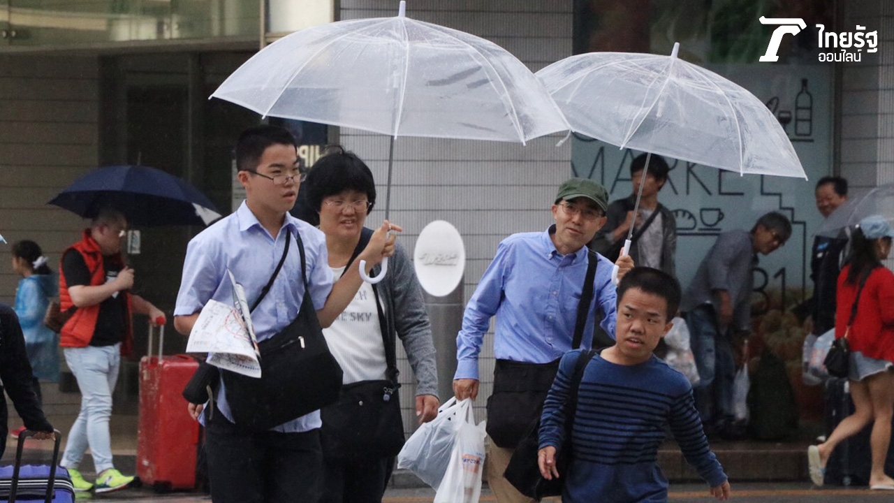 ประมวลภาพ ย่านชินากาวะ ก่อนตาพายุไต้ฝุ่น "ฮากิบิส" ถล่มญี่ปุ่น