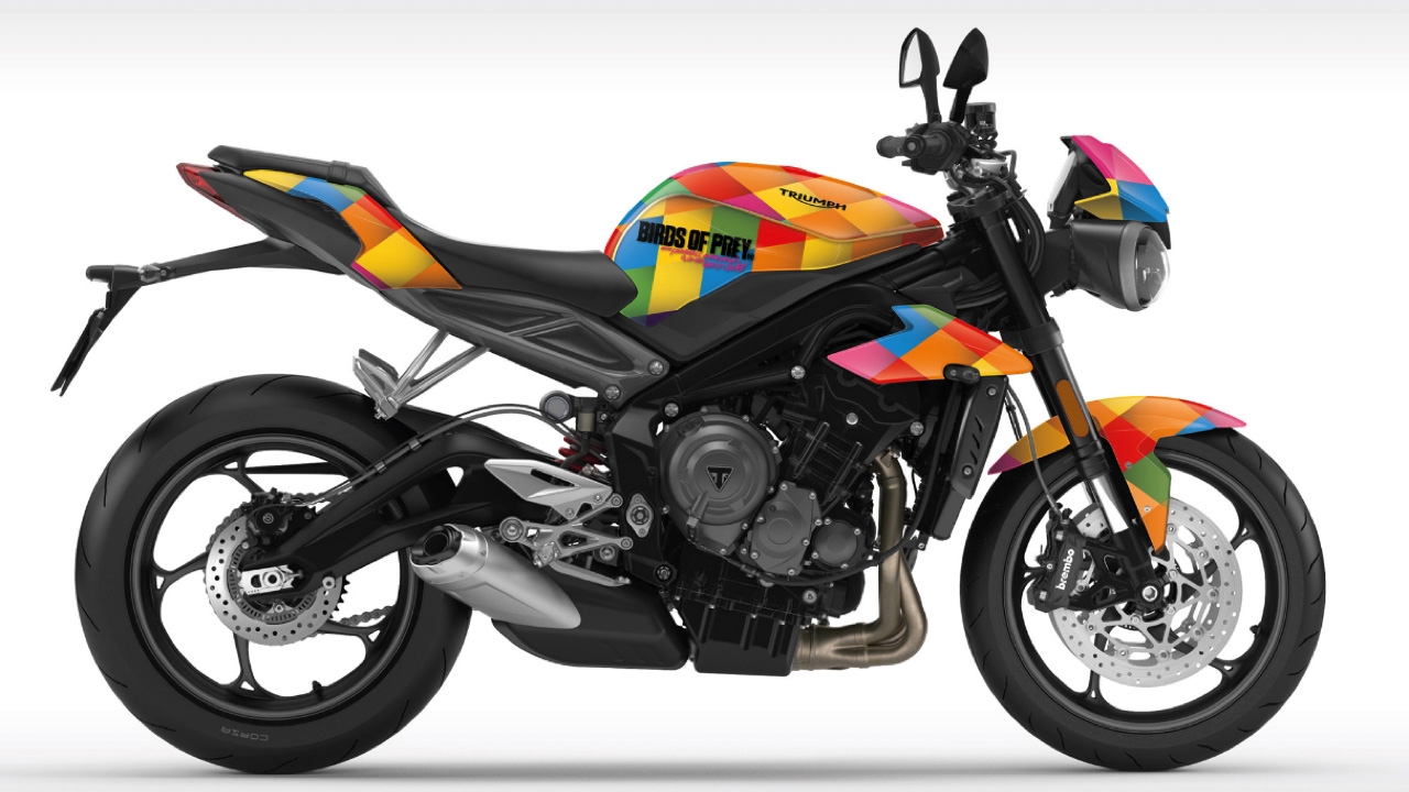 Triumph Street Triple RS รถจักรยานยนต์ของวายร้ายสาวสุดแสบในหนัง Birds of Prey