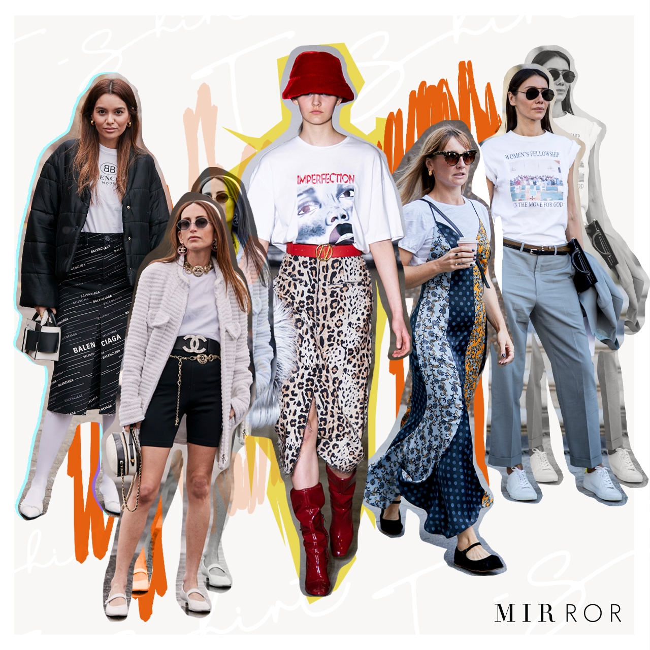 15 ไอเดียแมตช์ "เสื้อยืด" ให้ได้ลุคใหม่ๆ ทุกวัน