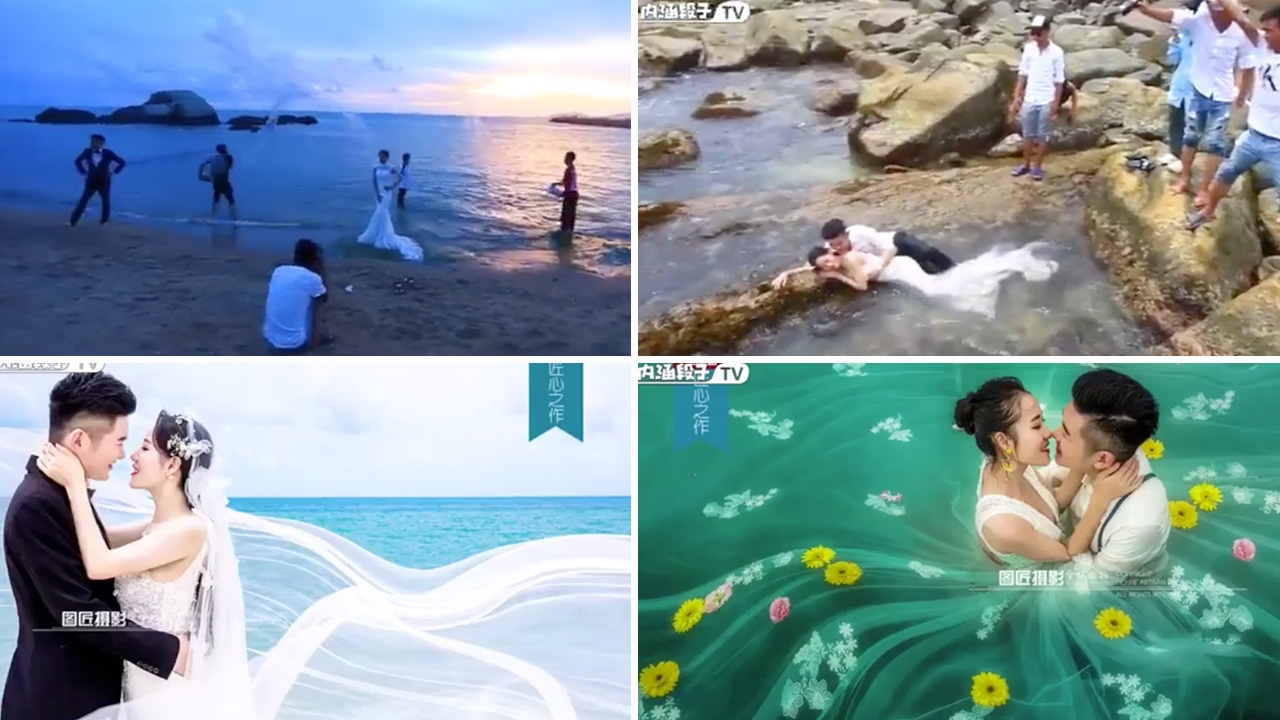 ยอมใจช่างภาพจีน! งัดทุกทฤษฎี จัดเต็มทุกเทคนิค ถ่ายพรีเวดดิ้งสุดอลัง (คลิป)