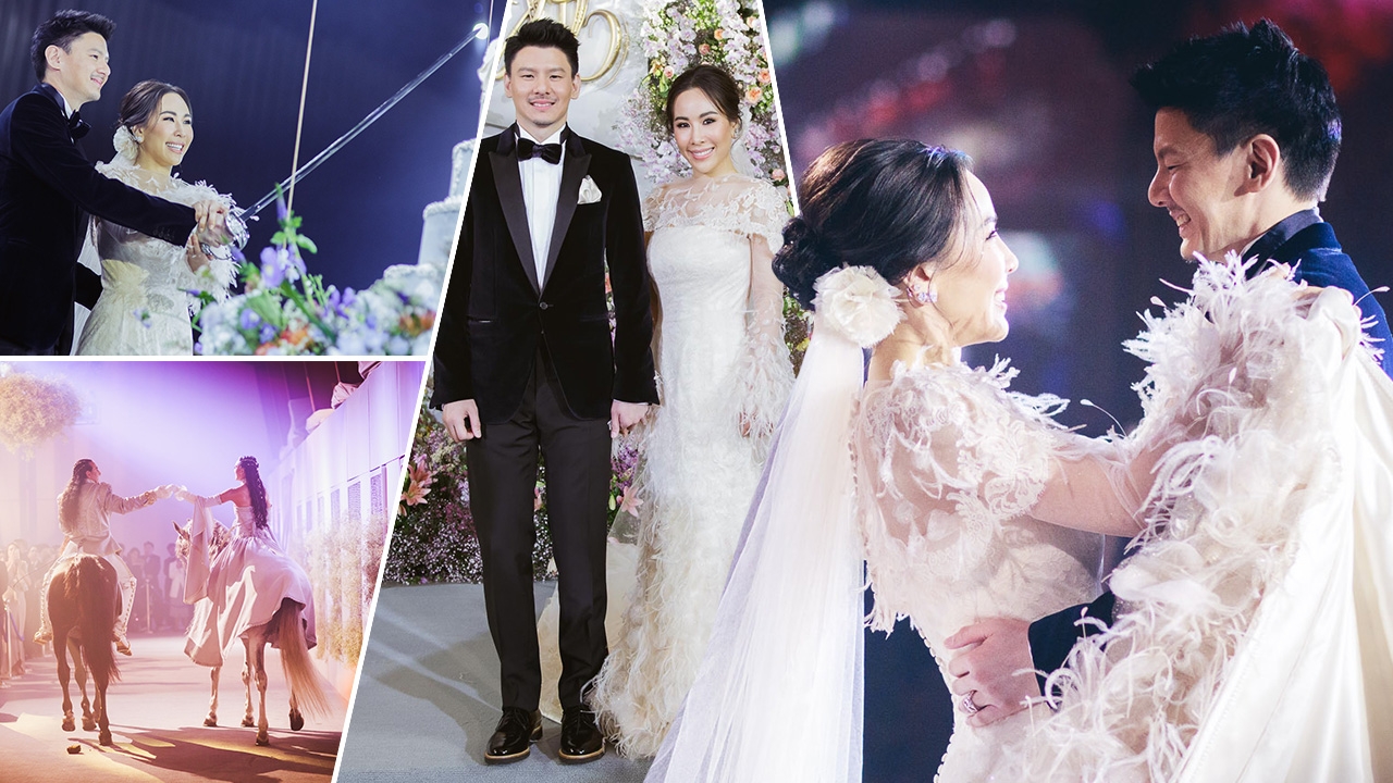 อลังสุดแห่งปี แต่งลูกสาว 'คิง เพาเวอร์' จัดใหญ่ เนรมิตสวนมีม้าเดินในงาน