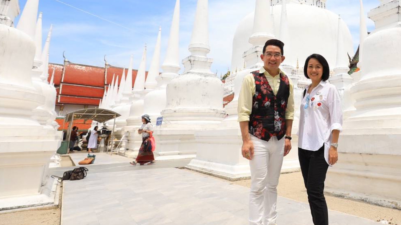 อิ่มบุญสบายใจ อ.คฑา นำทีมล่องใต้ไหว้พระ ชมธรรมชาติรับพลังความสุข