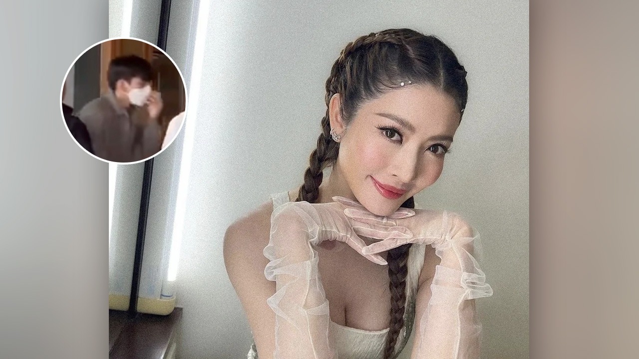 ชาวเน็ตหลุดโฟกัสหนุ่มข้าง แอฟ ทักษอร ที่ไม่ใช่ พิธา ทำคนอิจฉาคุณแม่คนสวย (คลิป)