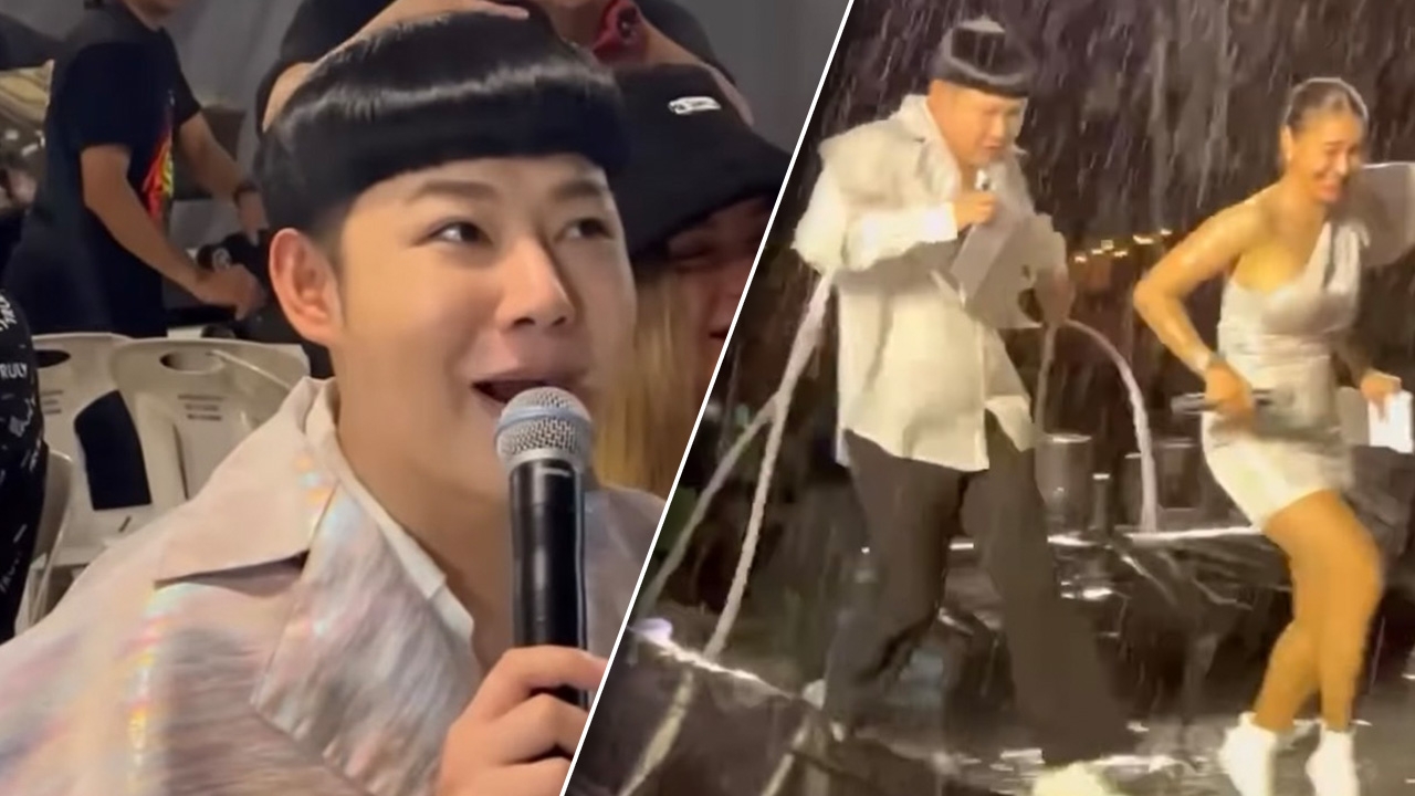 มิติใหม่งานพิธีกร ดีเจนุ้ย นำสวดไล่ฝน แต่เพลงพรหมจรรย์ทำพังซะงั้น