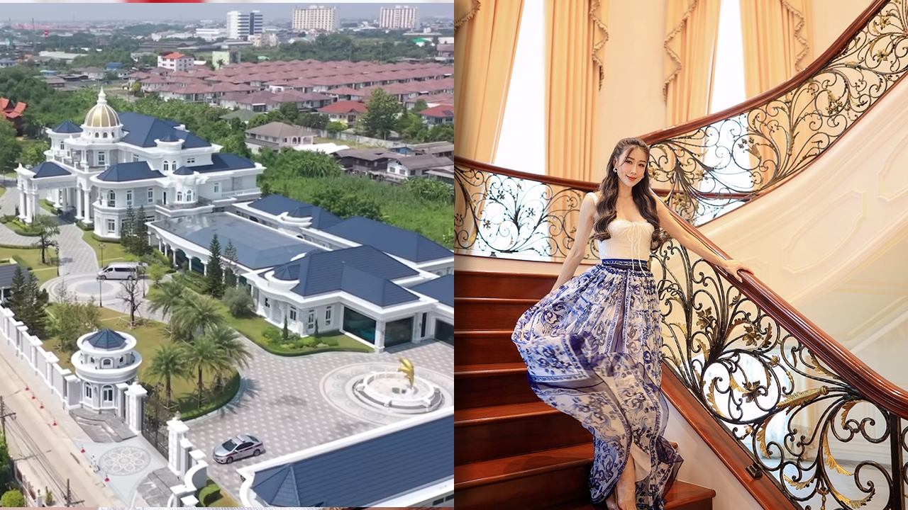 เปิดคฤหาสน์พันล้านครอบครัว เอิร์น จิรวรรณ บนพื้นที่ 20 ไร่ สวยอลังการทุกมุม