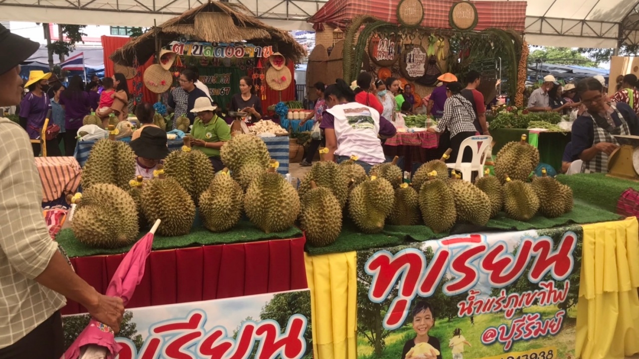 อ.โนนสุวรรณ จัดงานทุเรียนน้ำแร่ยิ่งใหญ่ หวังเป็นเมืองมีผลไม้ทุกชนิดแบบจันทบุรี