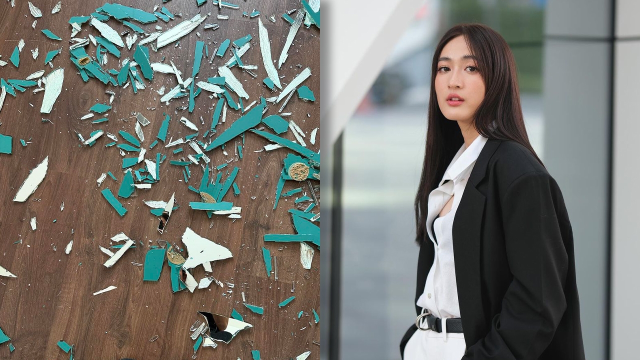 ดาราสาวสุดช็อก กลับมาเจอกระจกแตกเต็มบ้าน พอรู้สาเหตุกลัวขึ้นมาทันที