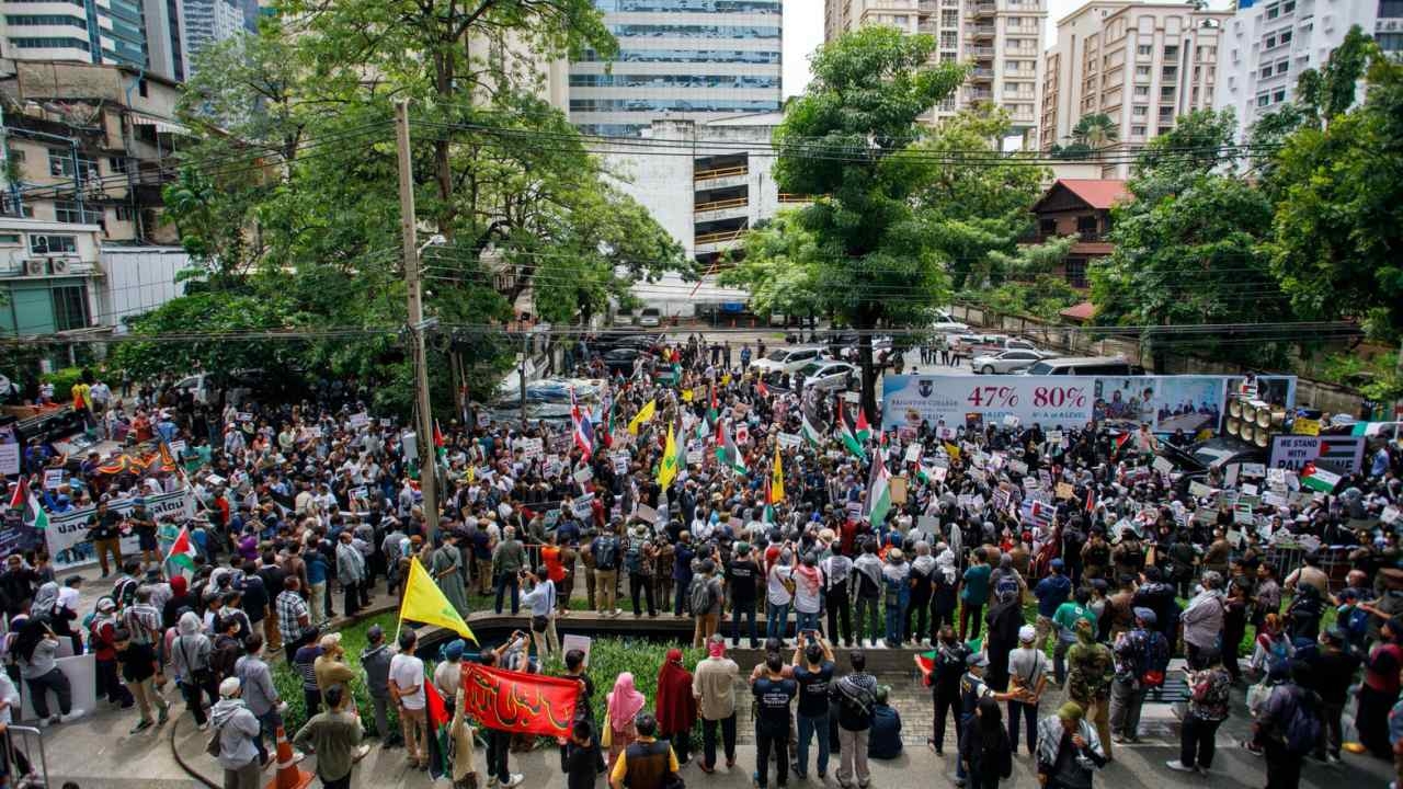 กลุ่มมุสลิม ประท้วง "อิสราเอล" โจมตีฉนวนกาซา ร้องนานาชาติช่วย "ปาเลสไตน์"