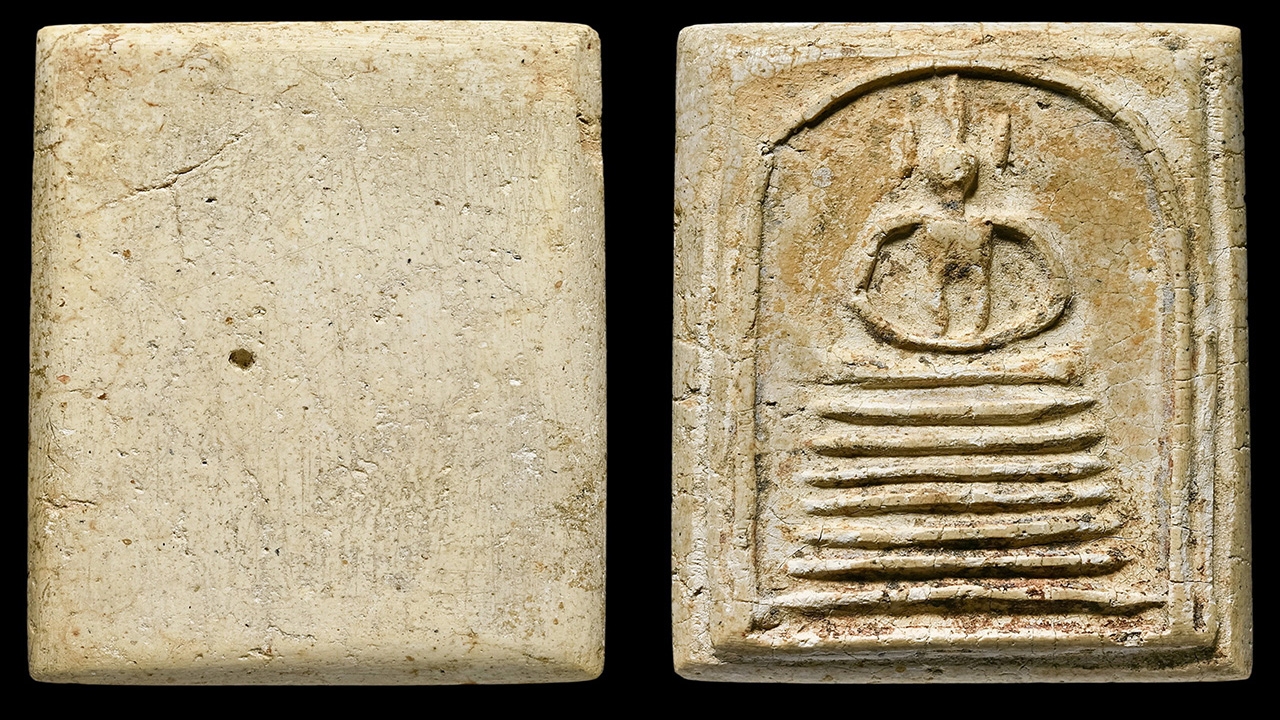 พระสมเด็จเกศไชโย พิมพ์ 7 ชั้นนิยม A คมชัด จัดเป็นองค์ครูอีกองค์