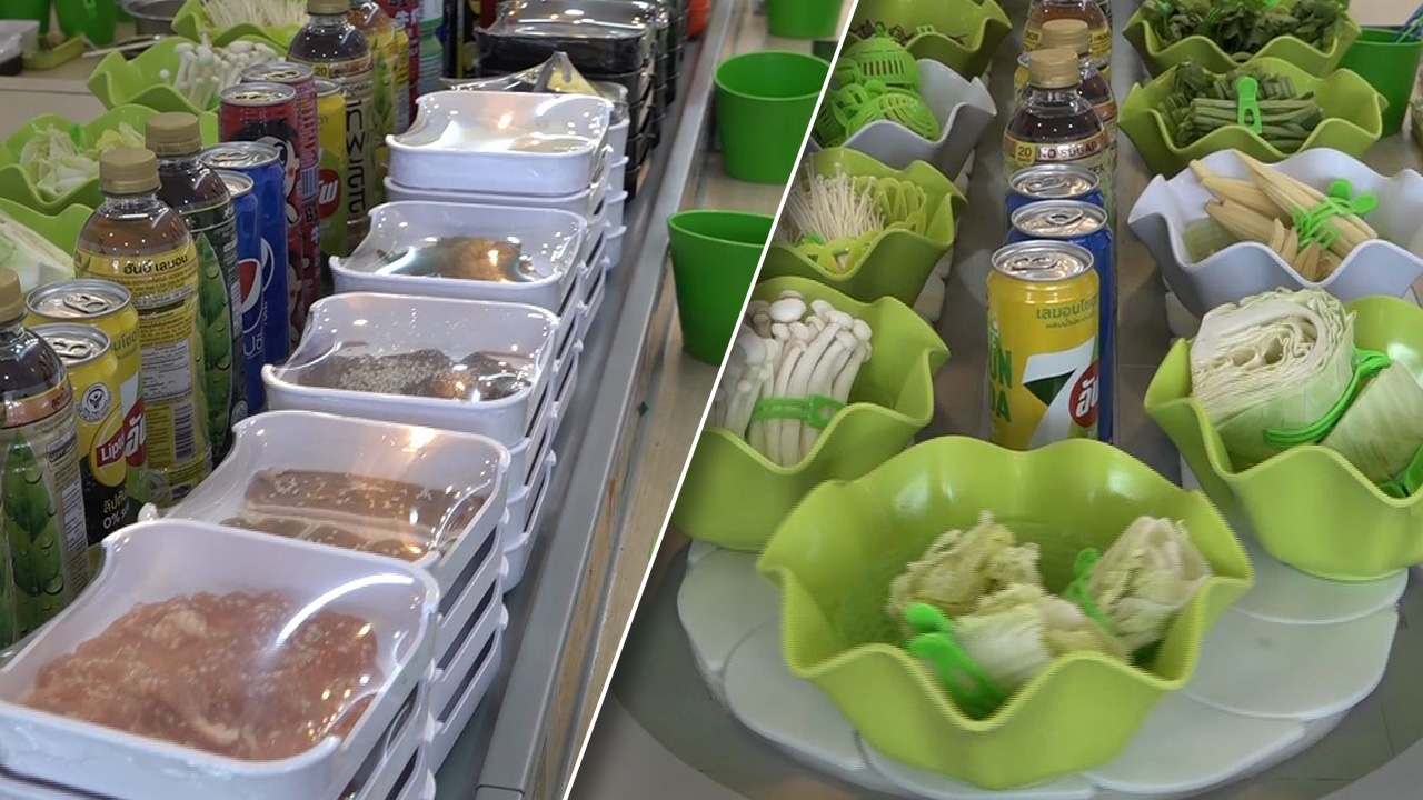 ร้านสุกี้ชาบูหม่าล่าที่หนองกี่ ลงทุนติดสายพาน จับตลาดคนรุ่นใหม่ ลูกค้าแห่กินแน่น