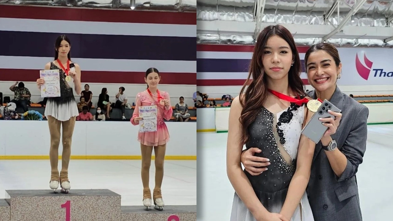 สวยและเก่ง ลูกสาว แจง-แจ๊ส คว้าเหรียญทองจากสนามแข่งที่ขึ้นชื่อว่ายากมาก