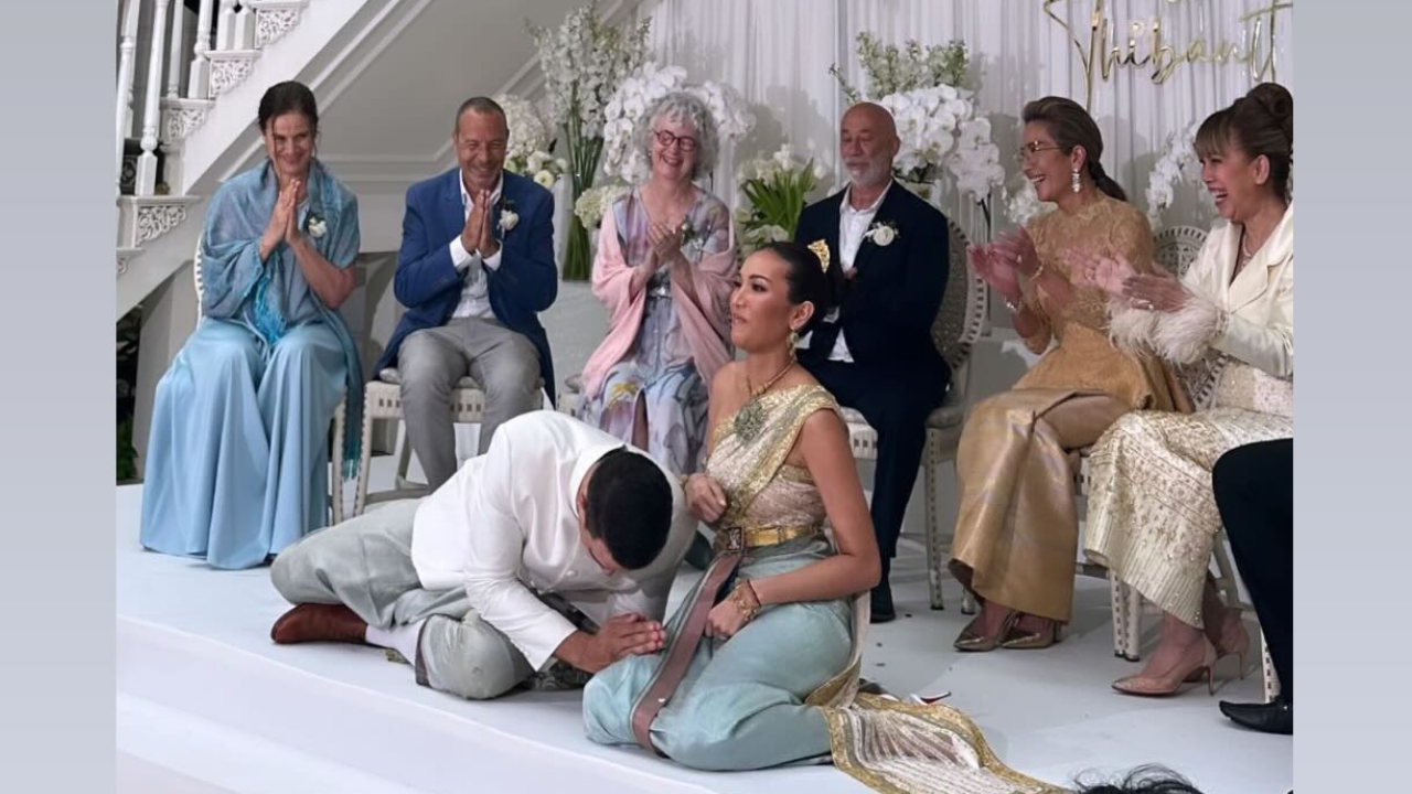 ประมวลภาพ ทายาทกันตนา วิวาห์หวานชื่น เจ้าบ่าวหล่อตาแตก 