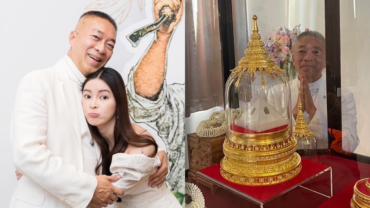 เอวา ภูมิใจที่สุด! คุณพ่อร่วมพิธีอัญเชิญพระบรมสารีริกธาตุและพระอรหันตธาตุ