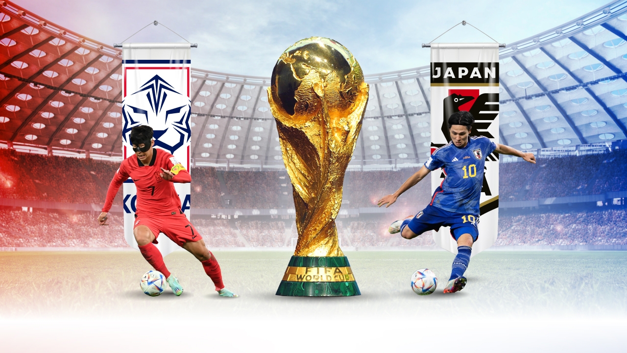 ญี่ปุ่น เกาหลีใต้ ความภาคภูมิแห่งเอเชียในฟุตบอลโลก 2022 