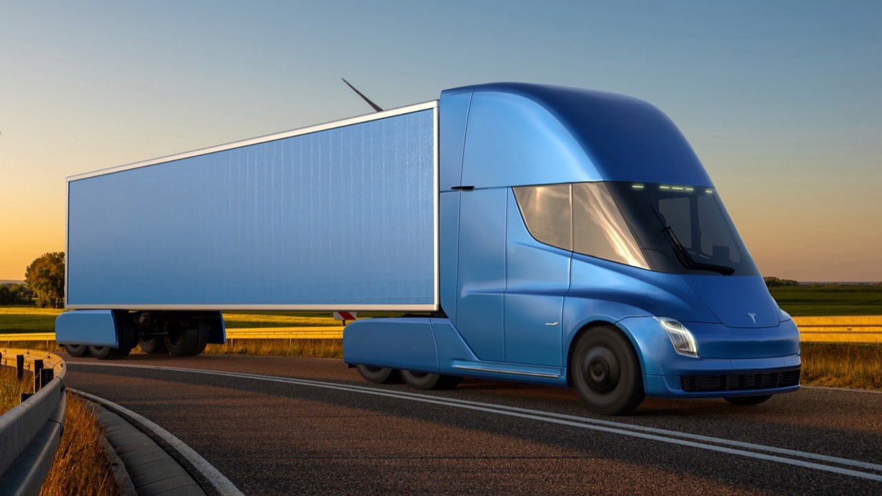 The tesla online semi truck