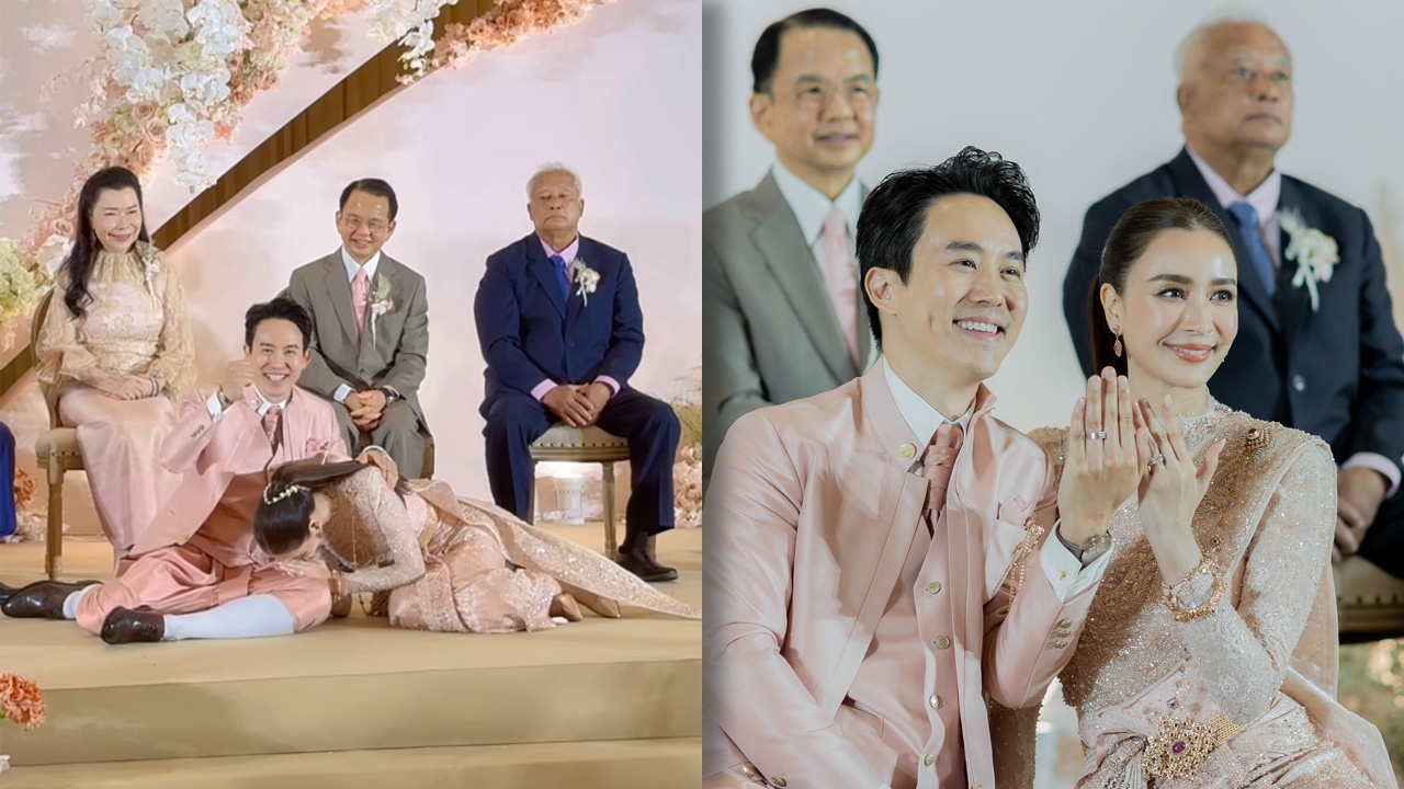 สละโสดแล้ว! เบนซ์ ปุณยาพร ควง แก๊ป วิทนาถ ทายาทโรงแรมดังวิวาห์หวาน (คลิป)