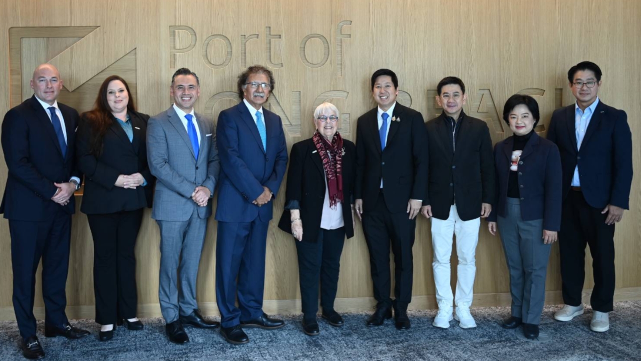 พาณิชย์ คุย Port of Long Beach ท่าเรือยักษ์ใหญ่ เล็งส่งออกสินค้าไทยเข้าสหรัฐฯ เพิ่ม