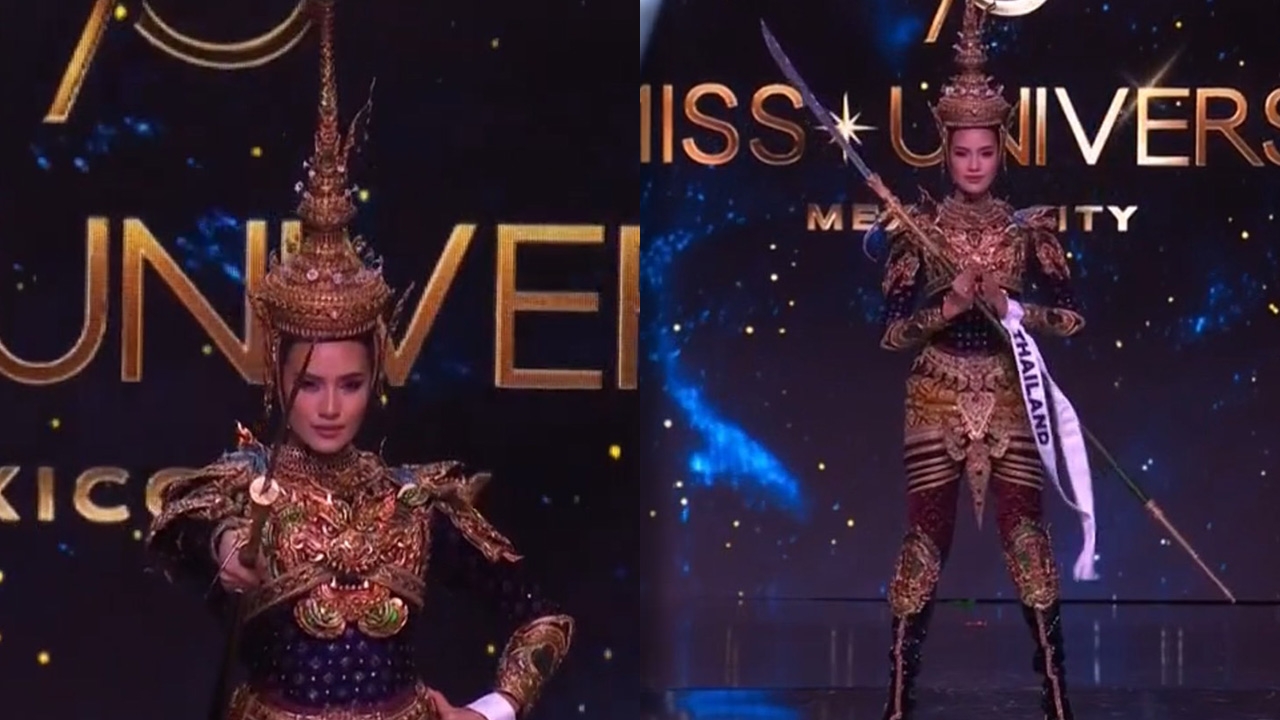 โอปอล สุชาตา สวยสง่าในชุดสยามมานุสตรี รอบชุดประจำชาติ Miss Universe 2024