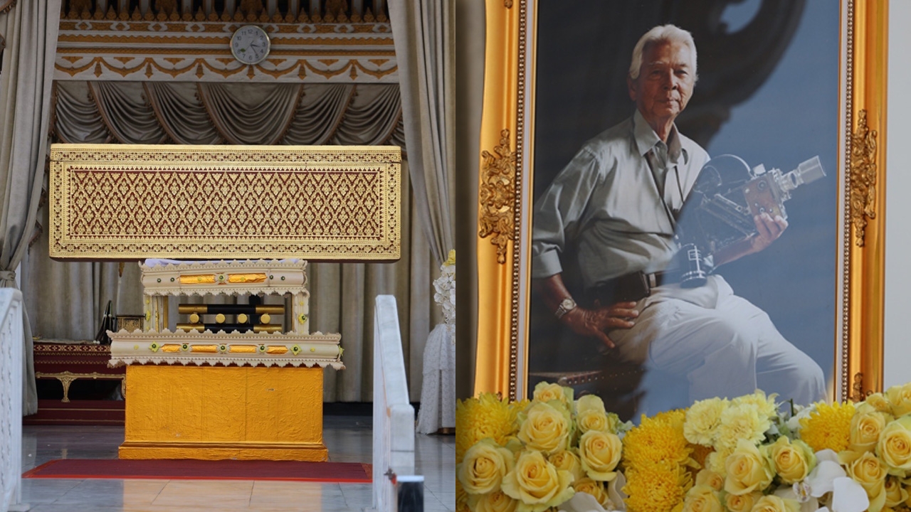 บรรยากาศพิธีพระราชทานเพลิงศพ ฉลอง ภักดีวิจิตร คนบันเทิงร่วมอาลัยแน่น