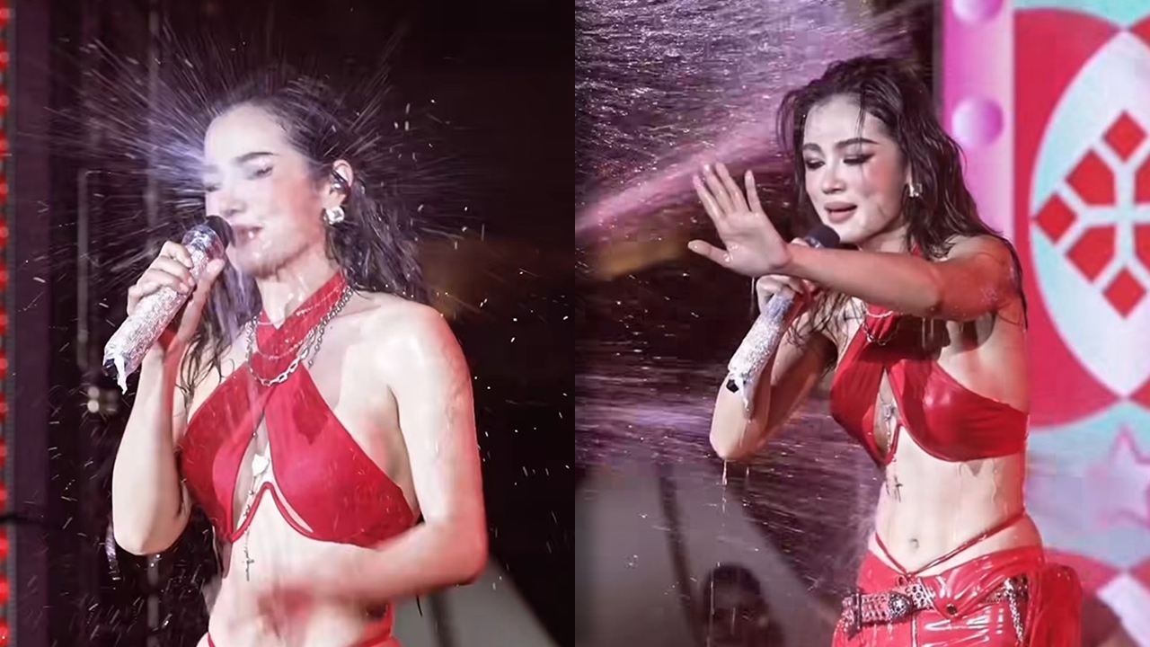 คนชื่นชม กระแต อาร์สยาม เก็บอาการดีมาก แม้จะโดนฉีดน้ำใส่หน้าทั้งที่บอกแล้ว