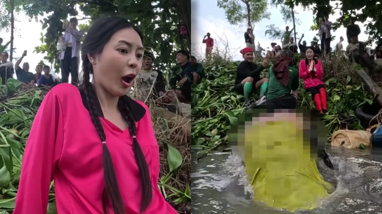 เอวา หน้าเหวอ เจอแก๊งเซียนหรั่งโชว์ก้นจังๆ กลางคลิป ชาวเน็ตดราม่าแห่ถามทำเกินไปไหม