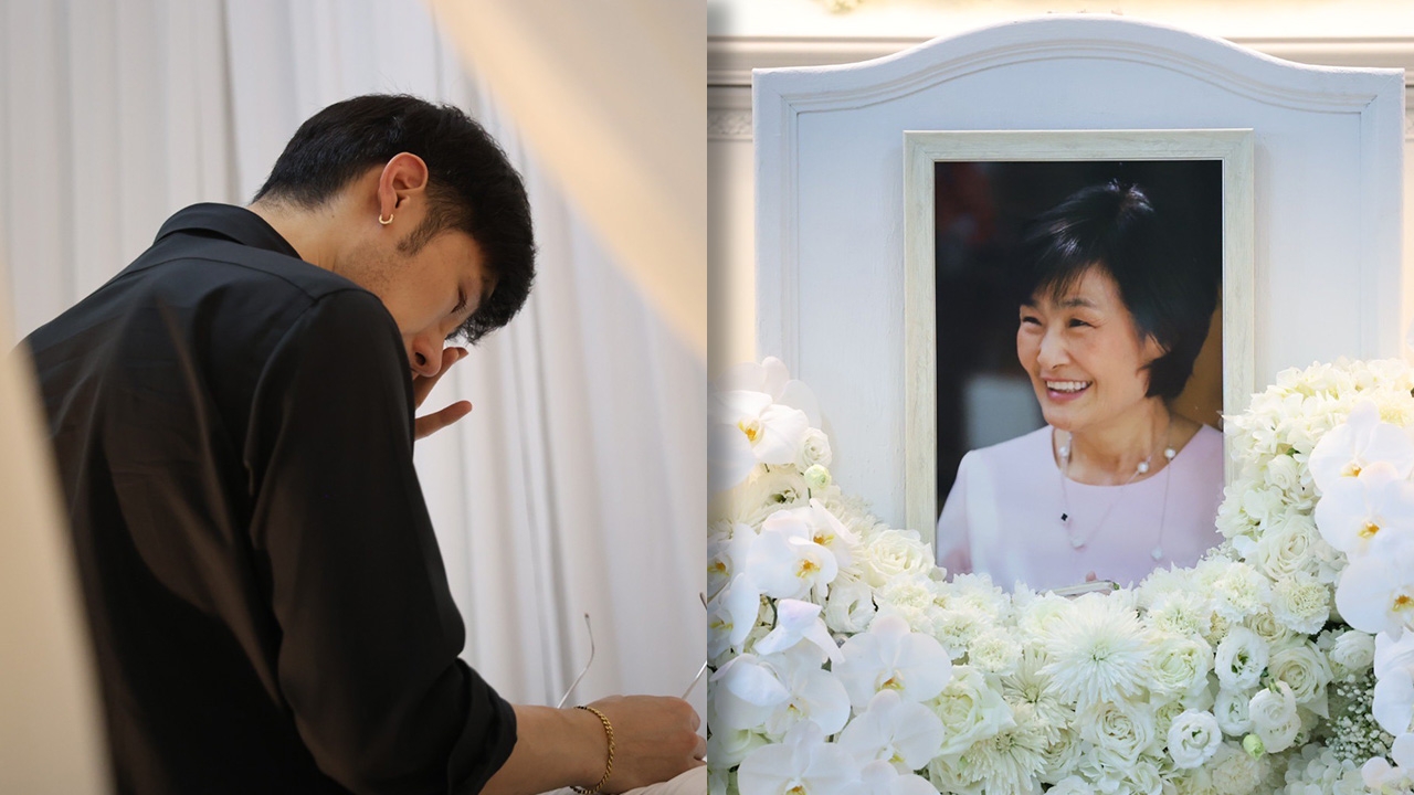 ภัทร์ น้องชาย บอย ปกรณ์ คิดถึงคุณแม่งามทิพย์สุดหัวใจ ยืนคุยกับแม่ทั้งน้ำตา