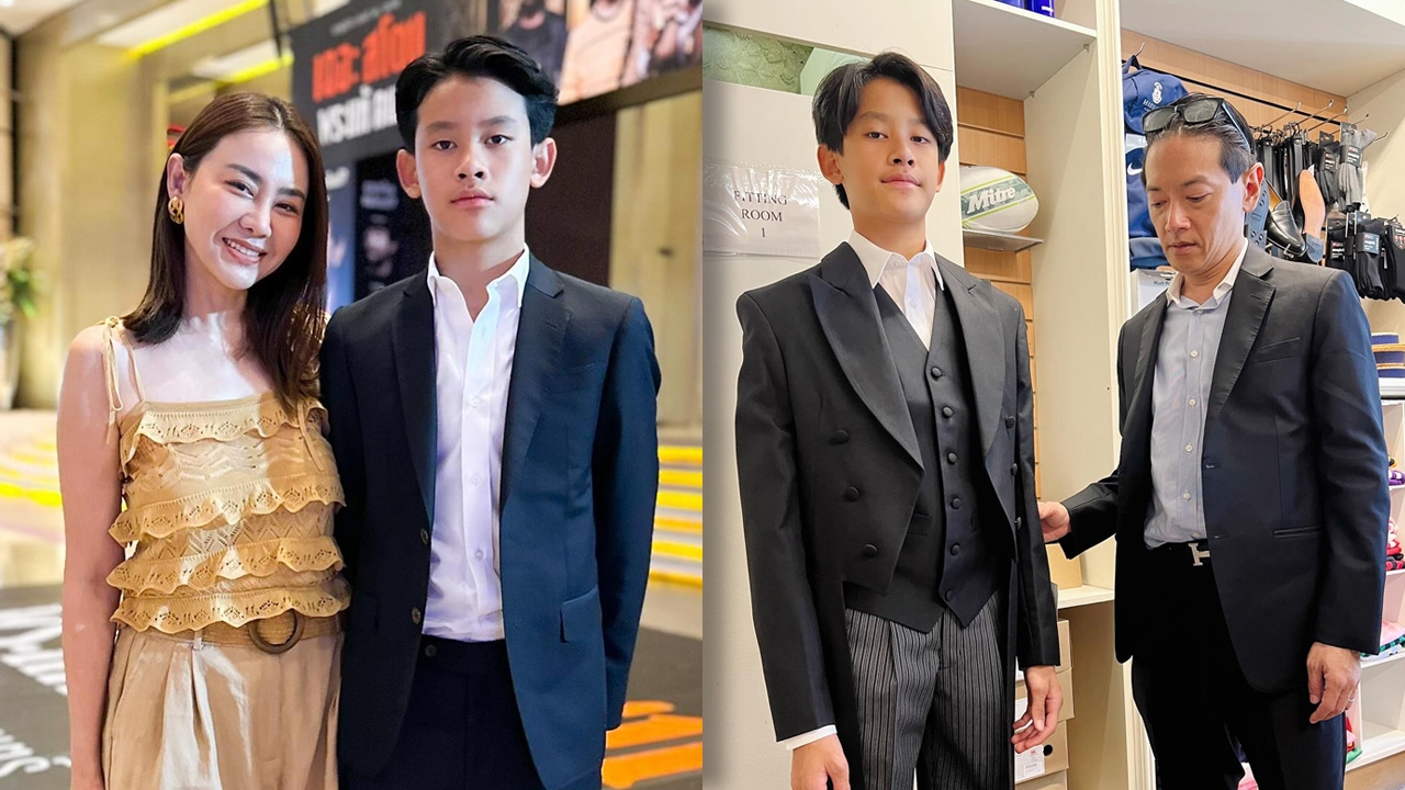 นาเดีย เผยภาพลูกชาย น้องนพ ไปเรียนต่อที่อังกฤษ ชุดยูนิฟอร์มสมฐานะโรงเรียนดัง