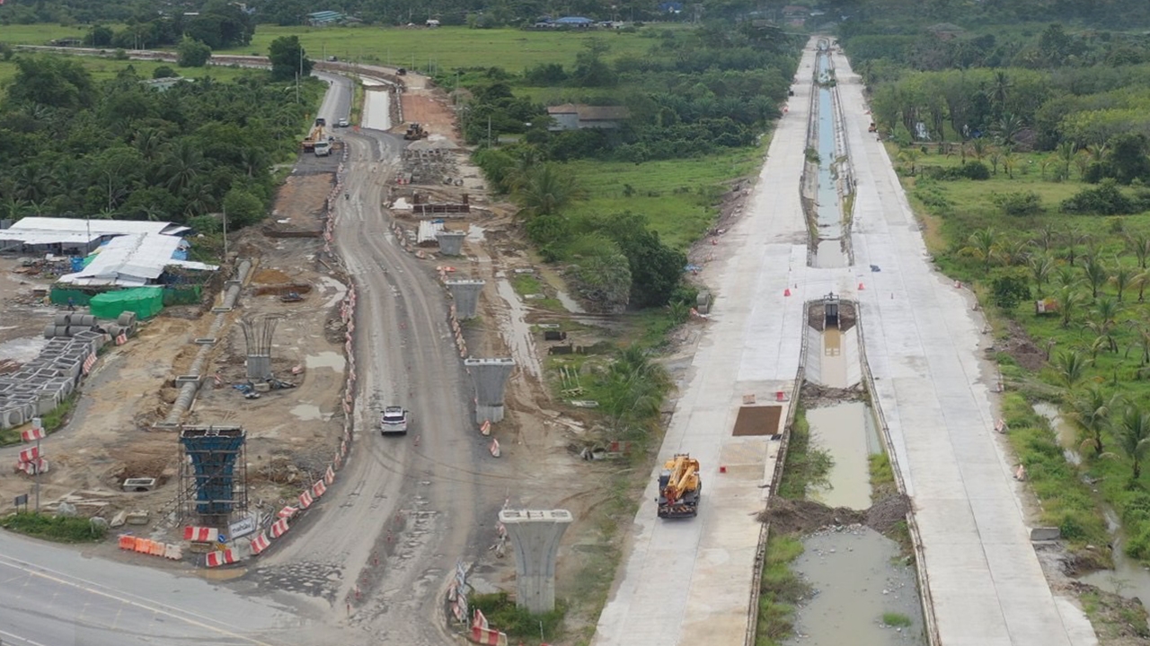ถนนพุทธภูมิ 4 เลน คาดเสร็จต้นปี 69 แก้รถติดเข้าเมือง นครศรีธรรมราช