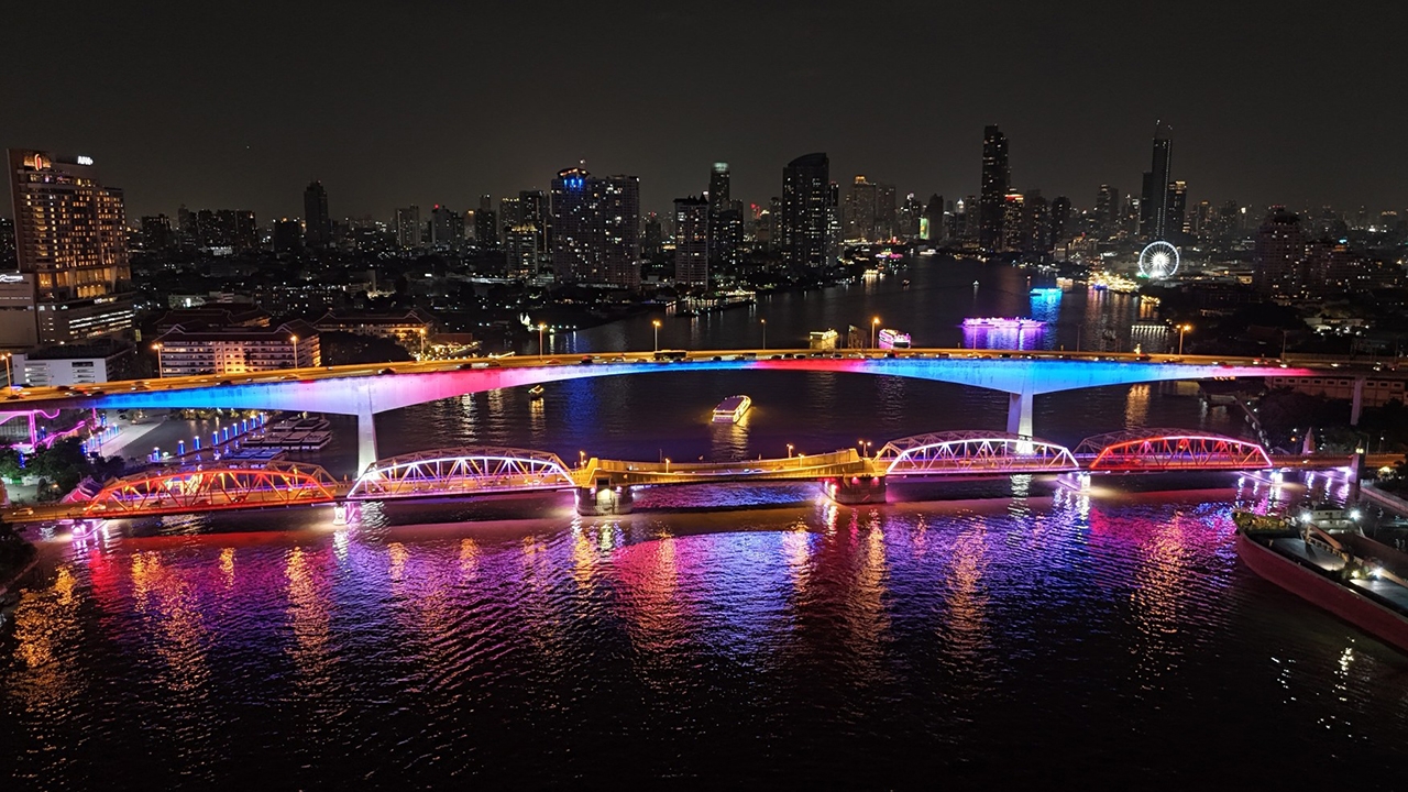 ประดับไฟ 12 สะพานข้ามเจ้าพระยา ถ่ายรูปยามค่ำคืน 10 – 13 ส.ค.นี้ 